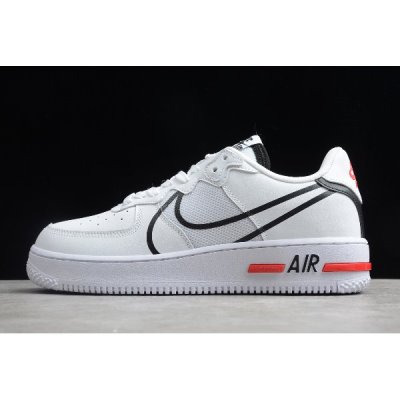 Nike Air Force 1 React D/Ms/X Beyaz / Siyah / Kırmızı Kaykay Ayakkabı Türkiye - IXIGT7W8